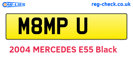 M8MPU are the vehicle registration plates.