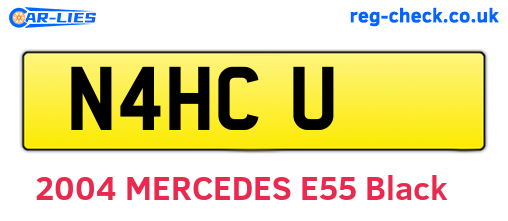 N4HCU are the vehicle registration plates.