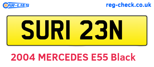 SUR123N are the vehicle registration plates.