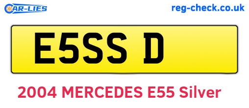 E5SSD are the vehicle registration plates.