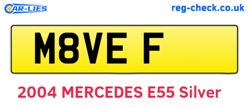 M8VEF are the vehicle registration plates.