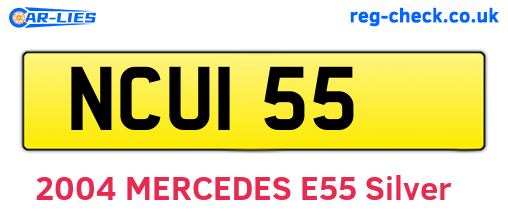 NCU155 are the vehicle registration plates.