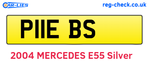 P11EBS are the vehicle registration plates.
