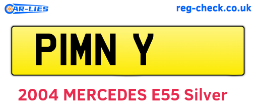 P1MNY are the vehicle registration plates.