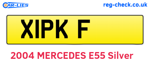 X1PKF are the vehicle registration plates.