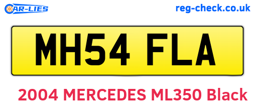 MH54FLA are the vehicle registration plates.