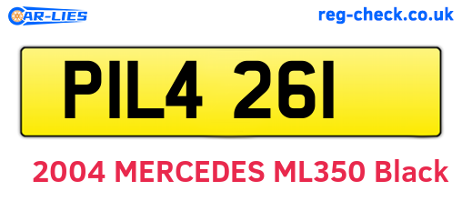 PIL4261 are the vehicle registration plates.