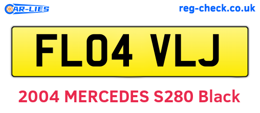 FL04VLJ are the vehicle registration plates.