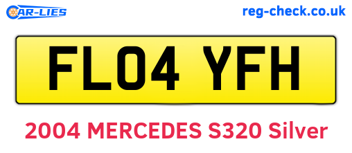 FL04YFH are the vehicle registration plates.