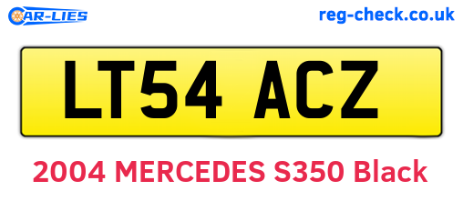 LT54ACZ are the vehicle registration plates.