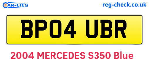BP04UBR are the vehicle registration plates.