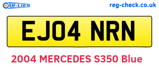 EJ04NRN are the vehicle registration plates.