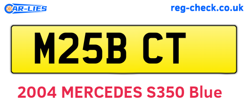 M25BCT are the vehicle registration plates.
