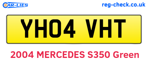 YH04VHT are the vehicle registration plates.