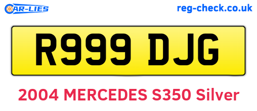 R999DJG are the vehicle registration plates.