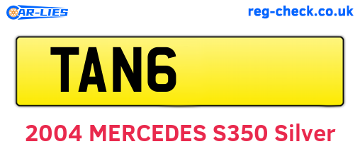 TAN6 are the vehicle registration plates.