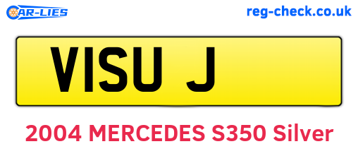 V1SUJ are the vehicle registration plates.