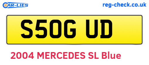S50GUD are the vehicle registration plates.