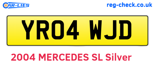 YR04WJD are the vehicle registration plates.