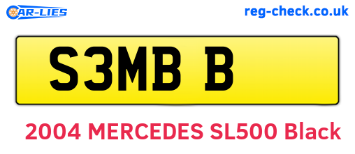 S3MBB are the vehicle registration plates.