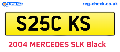 S25CKS are the vehicle registration plates.