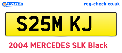 S25MKJ are the vehicle registration plates.