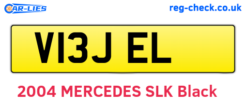 V13JEL are the vehicle registration plates.