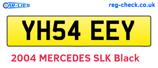 YH54EEY are the vehicle registration plates.