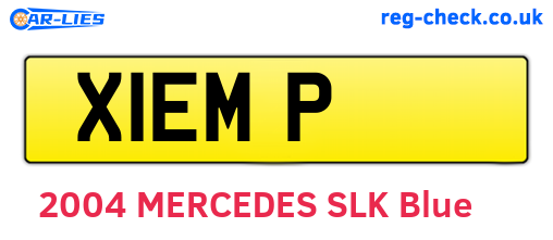 X1EMP are the vehicle registration plates.