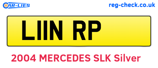 L11NRP are the vehicle registration plates.