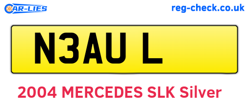 N3AUL are the vehicle registration plates.