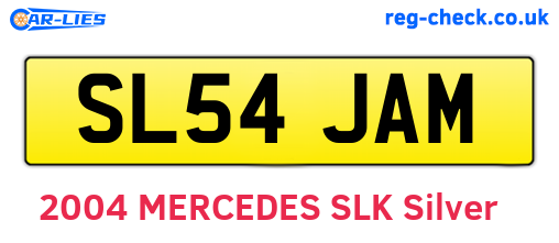 SL54JAM are the vehicle registration plates.