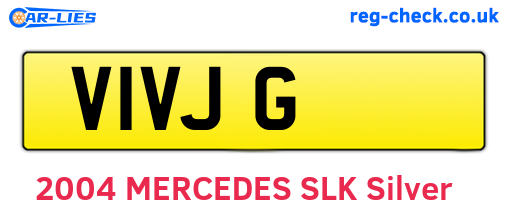 V1VJG are the vehicle registration plates.