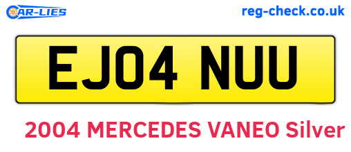 EJ04NUU are the vehicle registration plates.