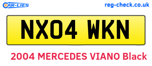 NX04WKN are the vehicle registration plates.