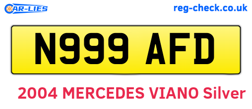 N999AFD are the vehicle registration plates.