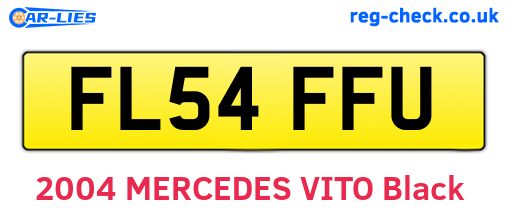 FL54FFU are the vehicle registration plates.