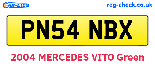 PN54NBX are the vehicle registration plates.