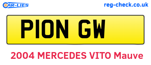 P10NGW are the vehicle registration plates.