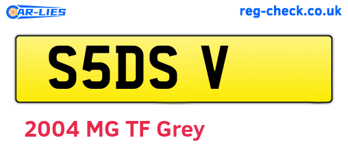 S5DSV are the vehicle registration plates.