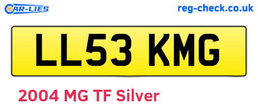 LL53KMG are the vehicle registration plates.