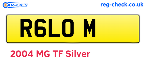 R6LOM are the vehicle registration plates.