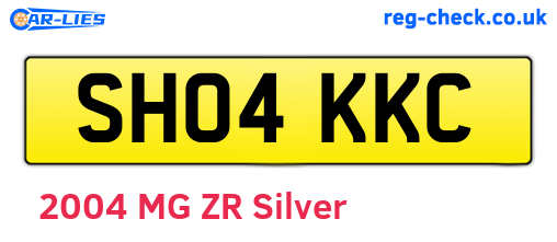 SH04KKC are the vehicle registration plates.
