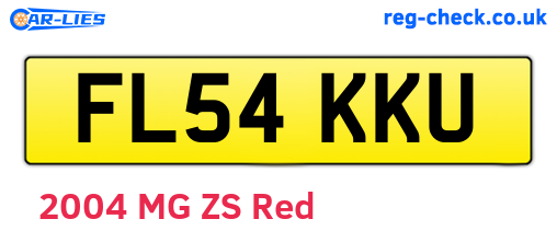 FL54KKU are the vehicle registration plates.