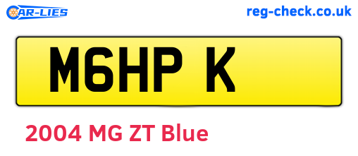 M6HPK are the vehicle registration plates.