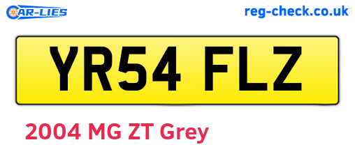 YR54FLZ are the vehicle registration plates.
