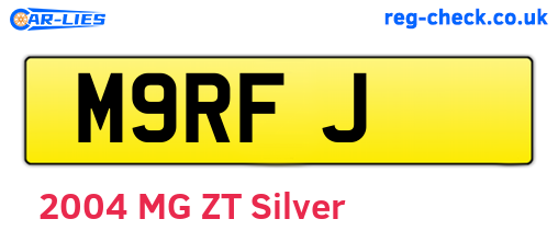 M9RFJ are the vehicle registration plates.