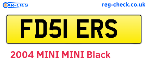 FD51ERS are the vehicle registration plates.