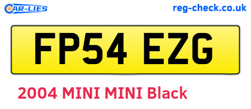 FP54EZG are the vehicle registration plates.