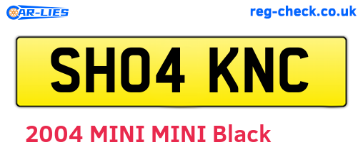 SH04KNC are the vehicle registration plates.